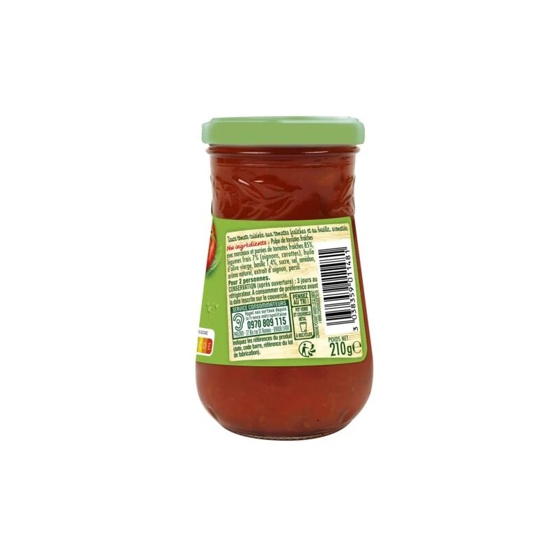 Sauce Tomate Basilic Panzani Le Pot De G