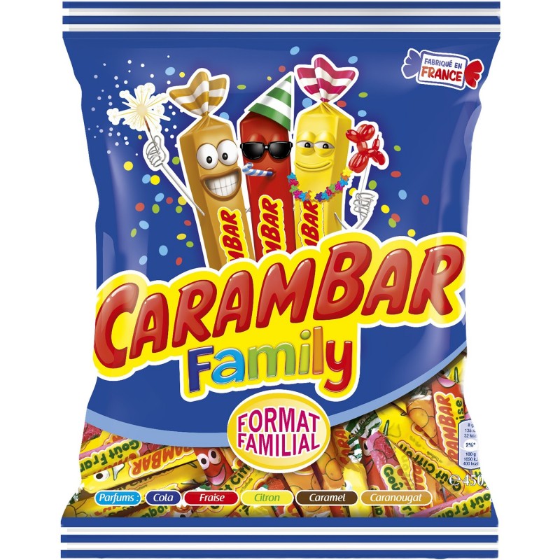 Carambar Caramel Candy - Pack of 16 - 5 oz French Caramels (1 PACK)