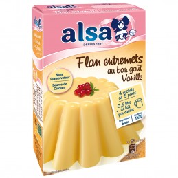 ALSA-Vanille-Flan-Zubereitung