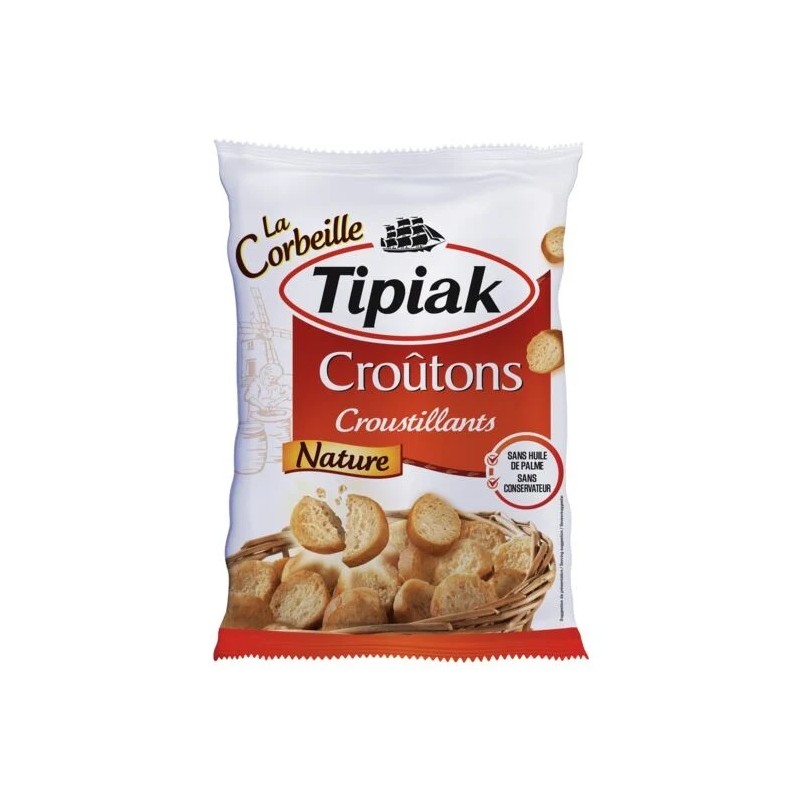 Croûtons pain spécial nature TIPIAK le sachet de 300 g