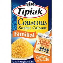 Couscous sachet cuisson TIPIAK les 3 sachets de 210 g