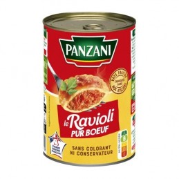 Plat cuisiné ravioli pur bœuf PANZANI la boîte de 400g