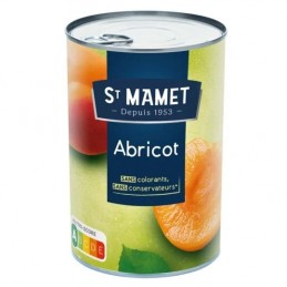 Fruits au sirop abricots ST MAMET
la boite de 235 g net égoutté