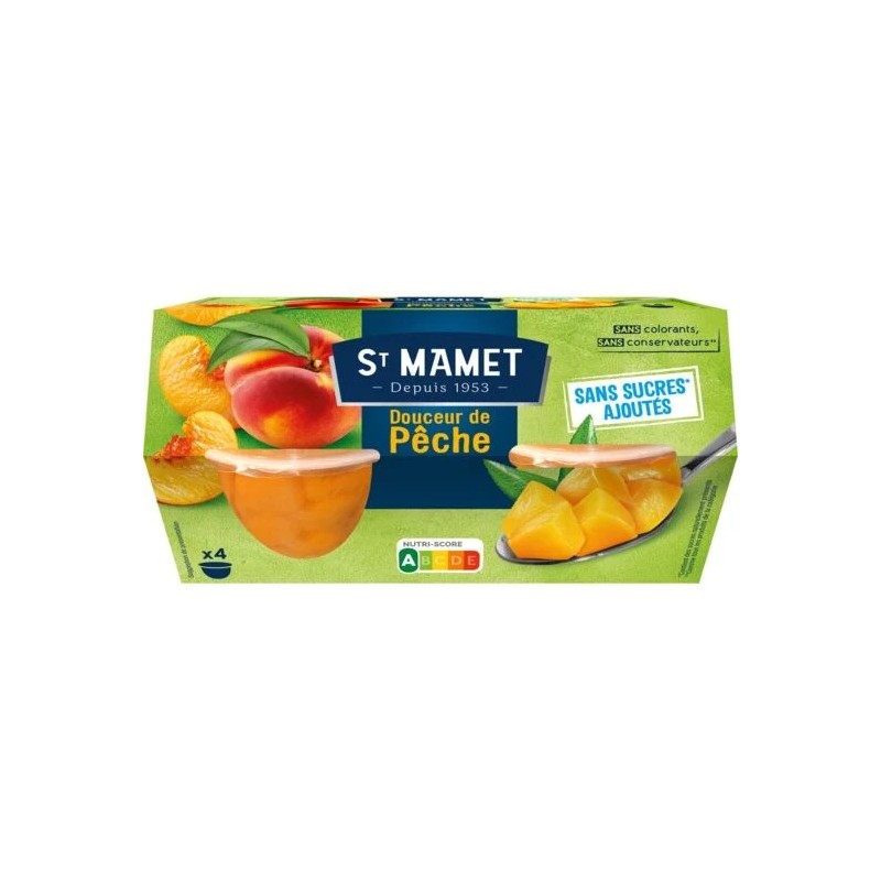 Fruits au sirop pêche ST MAMET
les 3 boites de 452g