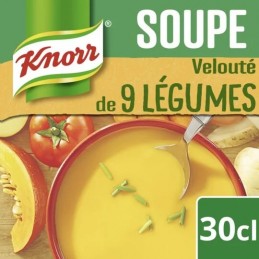 每 30 厘升砖块含有 9 种KNORR蔬菜，口感柔滑