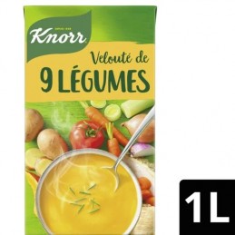 Soupe velouté 9 légumes KNORR
la brique de 1 l