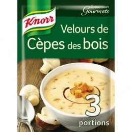 Soupe déshydratée velours de cèpes et champignons de Paris KNORR
le sachet de 91 g
