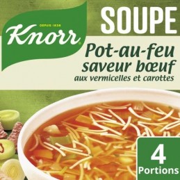 Soupe déshydratée pot au feu vermicelles et carottes KNORR