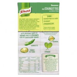 Soupe courgettes au chèvre frais KNORR
la brique de 1 l