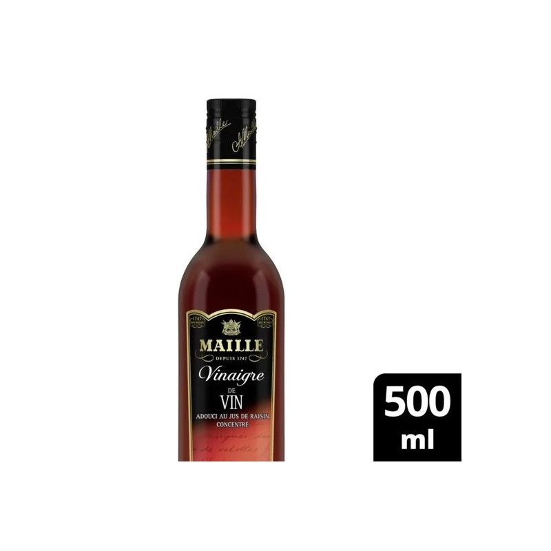 Vinaigre de vin rouge Grande Cuvée MAILLE la bouteille de 50 cl