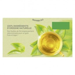 Thé vert classique LIPTON
la boite de 50 sachets - 65 g