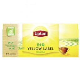 黃標有機紅茶 LIPTON 盒裝 25 袋