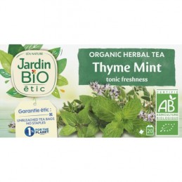 Organic thyme and mint...