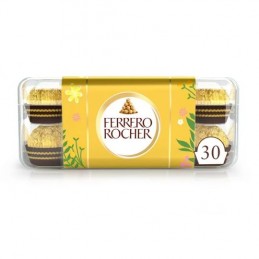 Rocher chocolat au lait noisettes FERRERO ROCHER
la boîte de 30 rochers - 375g