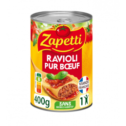 Refeição pronta de ravioli...