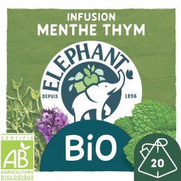 Infusion menthe thym, bio...