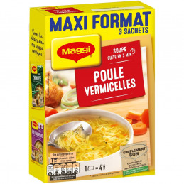 Soupe déshydratée poule aux...