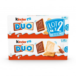 KINDER 牛奶巧克力和白巧克力二重饼干