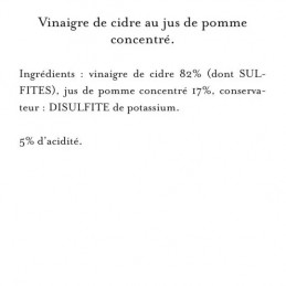 Vinaigre de cidre MAILLE la bouteille de 50 cl